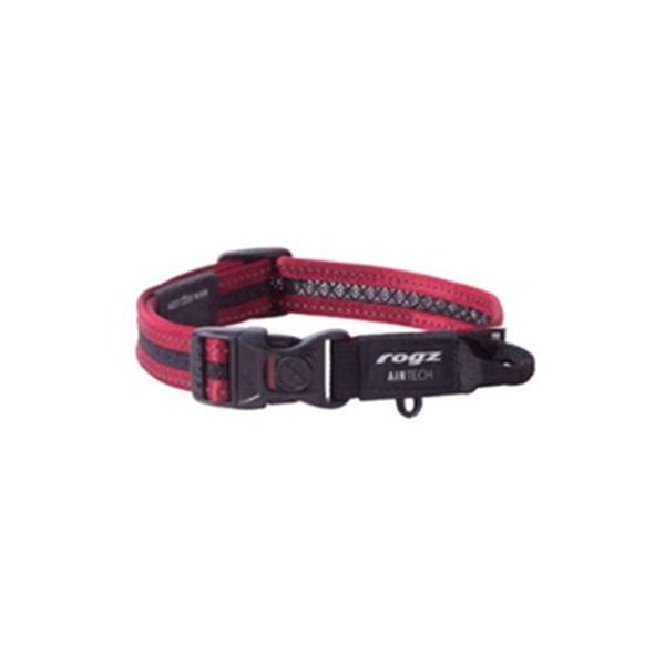 Rogz Air Tech Halsband Yumuşak Dokulu Köpek Boyun Tasması Kırmızı Medium 26-40 Cm