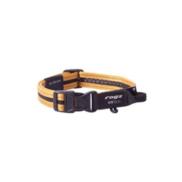 Rogz Air Tech Halsband Yumuşak Dokulu Köpek Boyun Tasması Hardal Medium 26-40 Cm