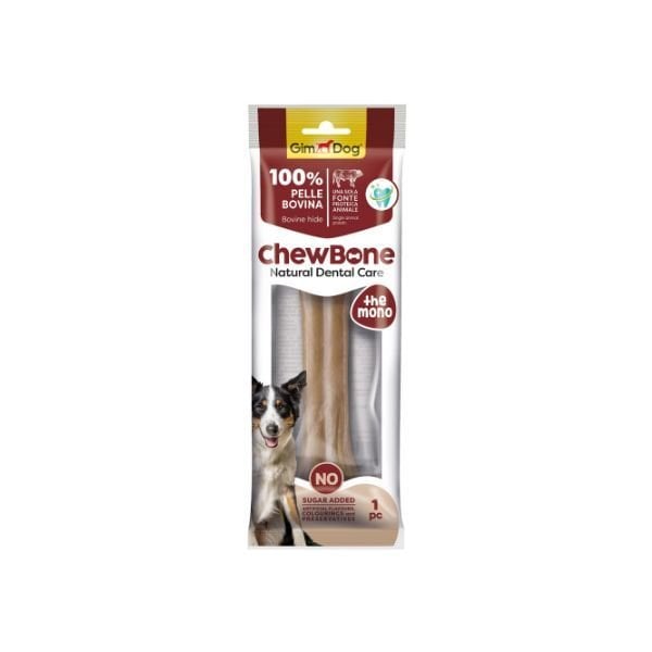 Gimdog Chew Bone Diş Sağlığı Destekleyici Naturel Press Köpek Çiğneme Kemiği 150 Gr 20 Cm 1 Adet