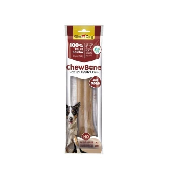 Gimdog Chew Bone Diş Sağlığı Destekleyici Naturel Press Köpek Çiğneme Kemiği 210 Gr 25 Cm 1 Adet