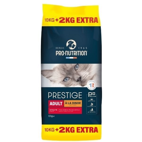 Pro Nutrition Prestige Adult Hindili Yetişkin Kedi Maması 10+2 Kg Hediyeli