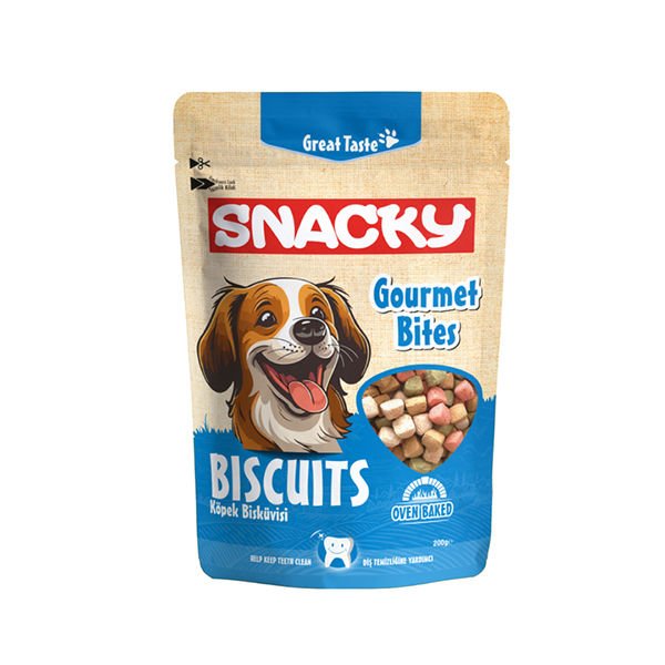 Snacky Gourmet Bites Diş Temizliği Destekleyici Köpek Ödül Bisküvisi 200 Gr