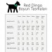 Red Dingo Kemik Tokalı Kırmızı Beyaz Benekli Köpek Boyun Tasması 12 Mm