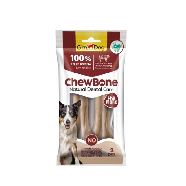 Gimdog Chew Bone Diş Sağlığı Destekleyici Naturel Press Köpek Çiğneme Kemiği 120 Gr 14 Cm 2 Adet