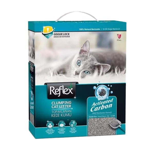 Reflex Aktif Karbonlu Doğal Topaklanan Kedi Kumu 10 Lt