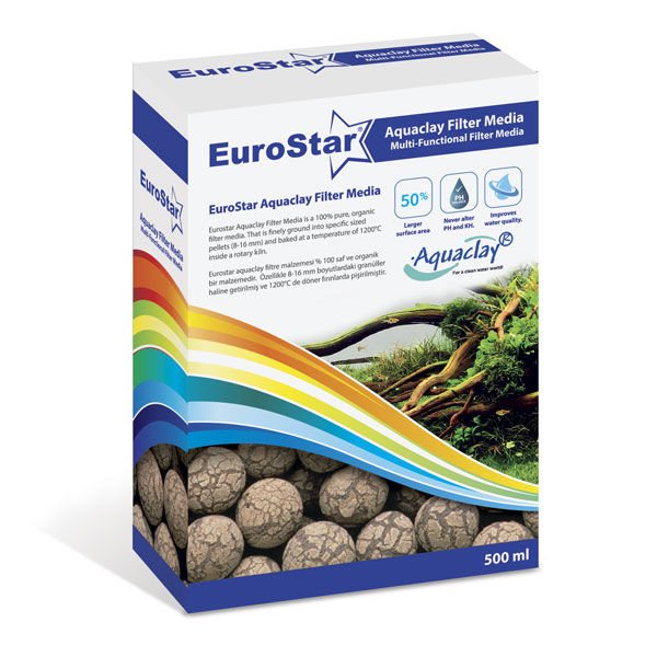 Euro Star Aquaclay Biyolojik Akvaryum Filtre Malzemesi 500 Ml