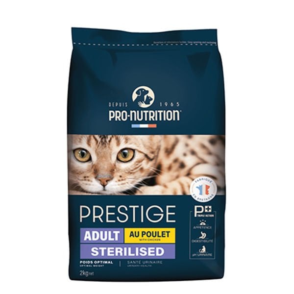 Pro Nutrition Prestige Adult Sterilised Tavuklu Kısırlaştırılmış Yetişkin Kedi Maması 2 Kg
