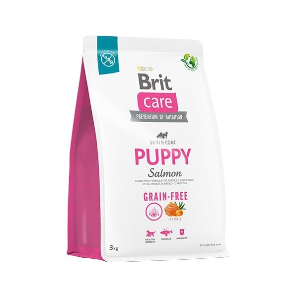 Brit Care Puppy Tahılsız Skin  Coat Somonlu Yavru Köpek Maması 3 Kg
